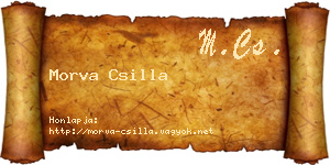 Morva Csilla névjegykártya